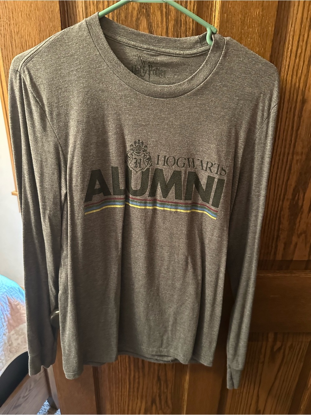 Hogwarts Alumni Long Sleeve Tee - Gray